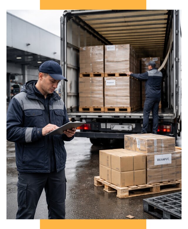 Доставка грузов из Беларуси от 15380 р. логистика СетСервис-Кчк