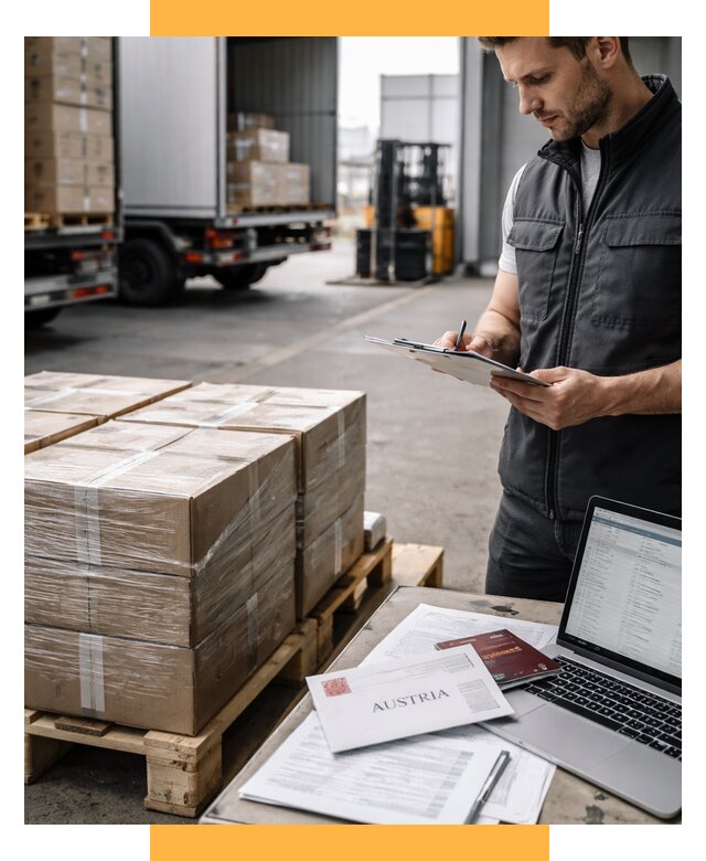 Доставка в Австрию от 66645 р. Логистика и экспорт СетСервис-Кчк