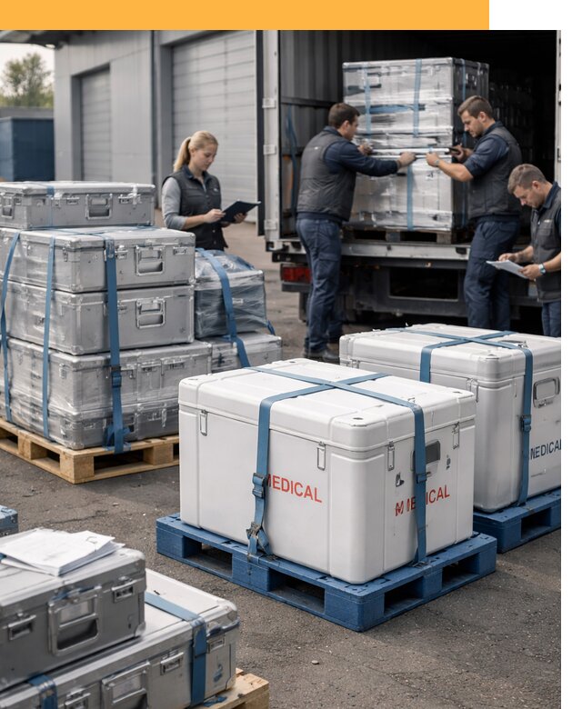 Перевозка медицинского оборудования по всему миру от 15380 руб